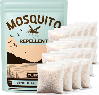 Mosquito Repellent 18 Pouches for Patio & Outdoor, Natural Mosquito Repellent for Yard, Indoor Mosquito Control for