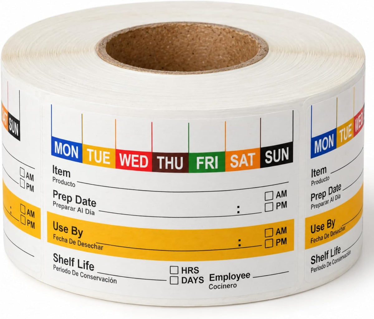 600 Pcs Dissolvable Food Label 2" x 3" with 12 Pcs 7-Color Marker