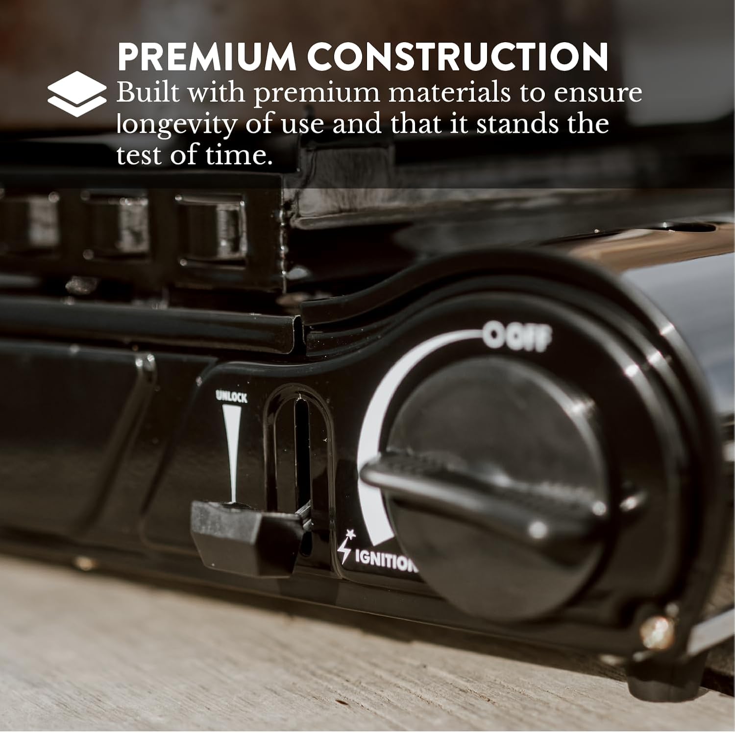 GasOne 15,000 BTU Propane or Butane Stove Dual Fuel Stove Portable Camping Stove - Patented - with Carrying Case