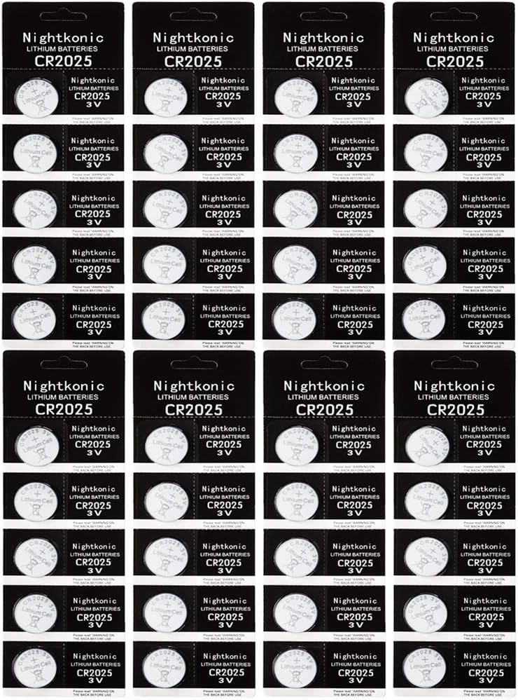 40 pcs Pack CR2025 3v Lithium Button Cell Coin 2025 Battery | Long-Lasting CR2025 batteries