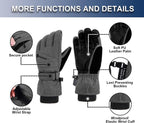 Women's Waterproof Touchscreen Ski Gloves