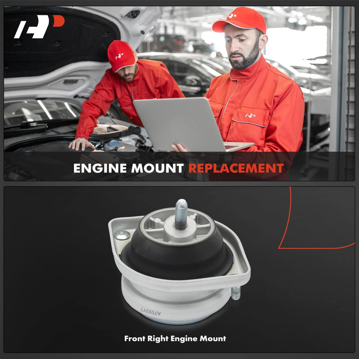 A-Premium Front Right Engine Motor Mount Compatible with BMW 540i 1997-2003