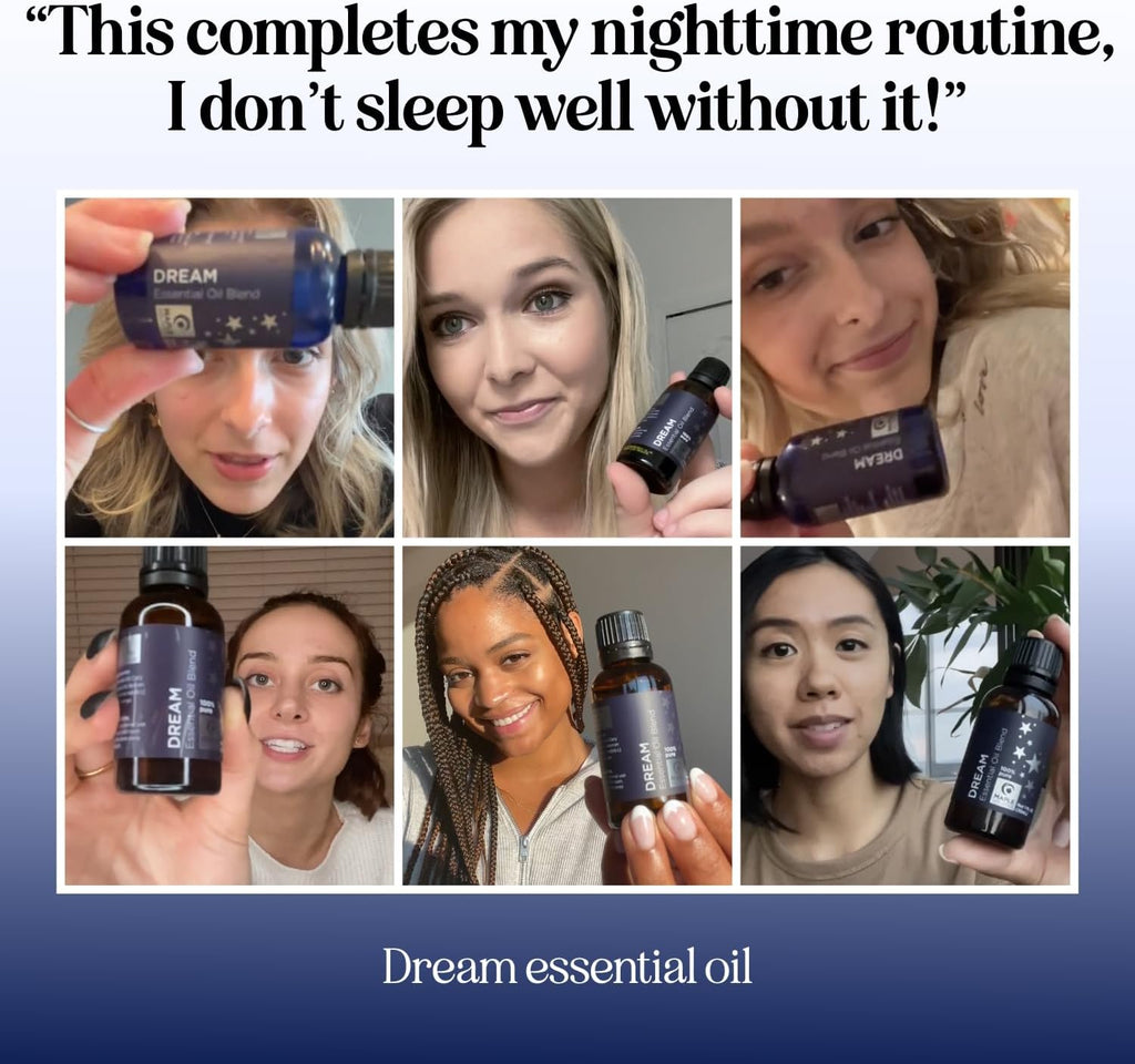 Sleep Essential Oil Blend for Diffuser - Dream Essential Oils for Diffusers Aromatherapy and Relaxation with Clary
