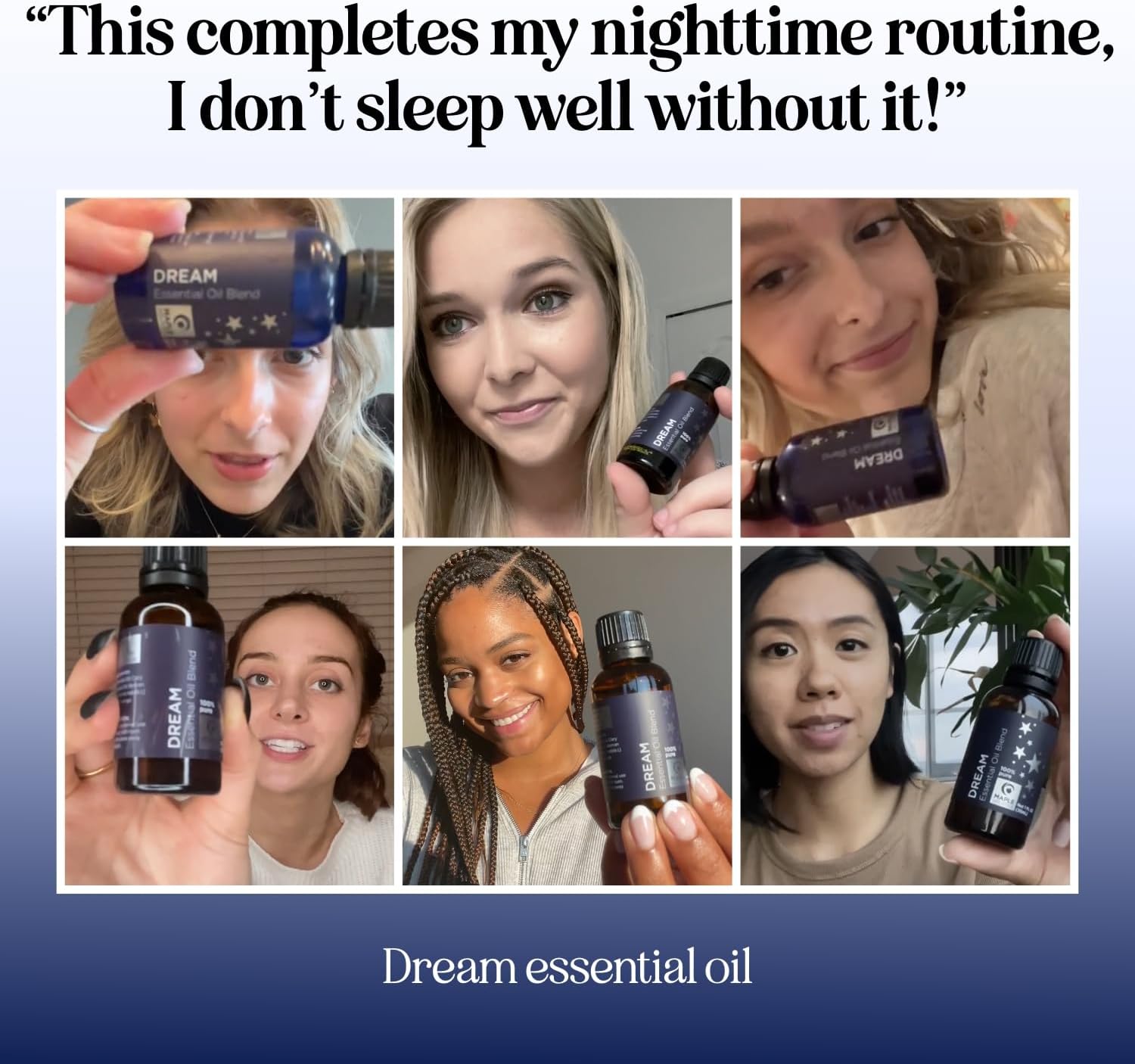 Sleep Essential Oil Blend for Diffuser - Dream Essential Oils for Diffusers Aromatherapy and Relaxation with Clary