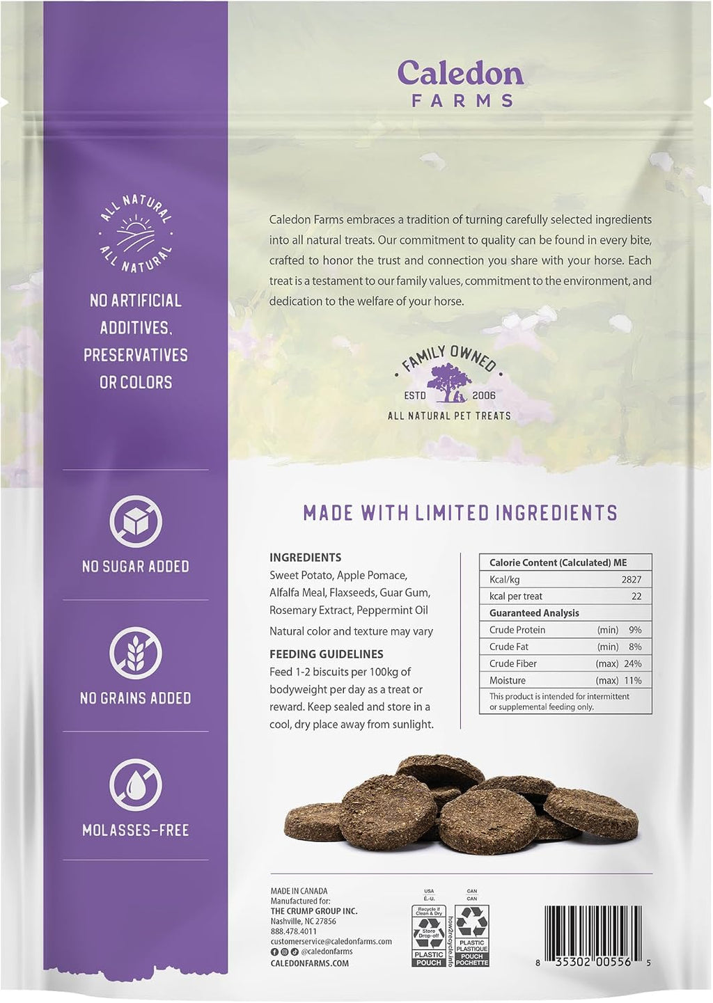 Harvest Biscuits - Apple & Alfalfa Recipe 32 oz, Horse Treats