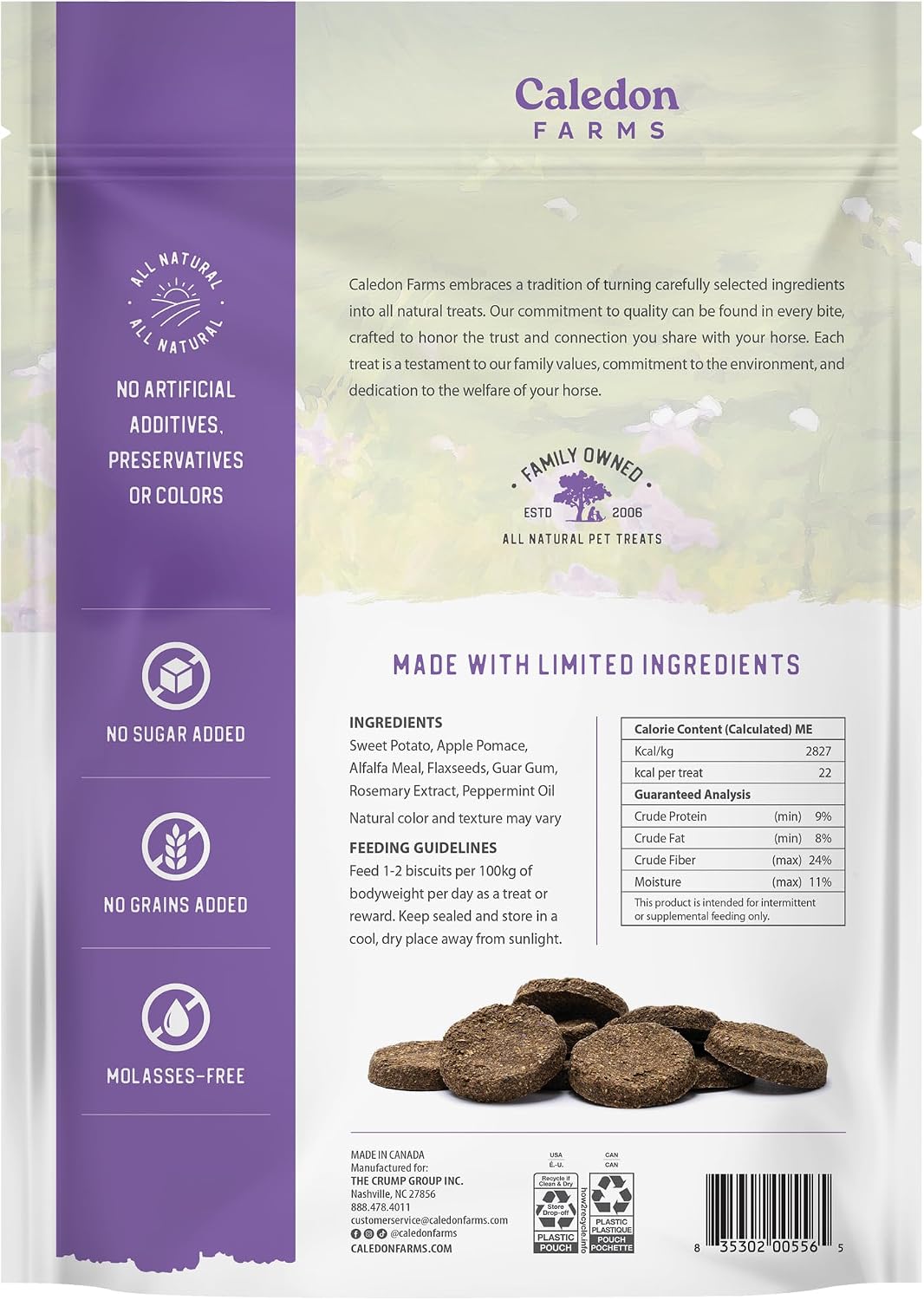 Harvest Biscuits - Apple & Alfalfa Recipe 32 oz, Horse Treats