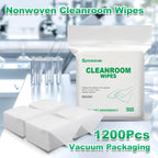 Cleanroom Wipes 4"x4" (1200 Pcs,Grade B, 56GSM)