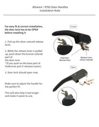 Black Wide Tip Door Handle Replacement for IPSO Washers