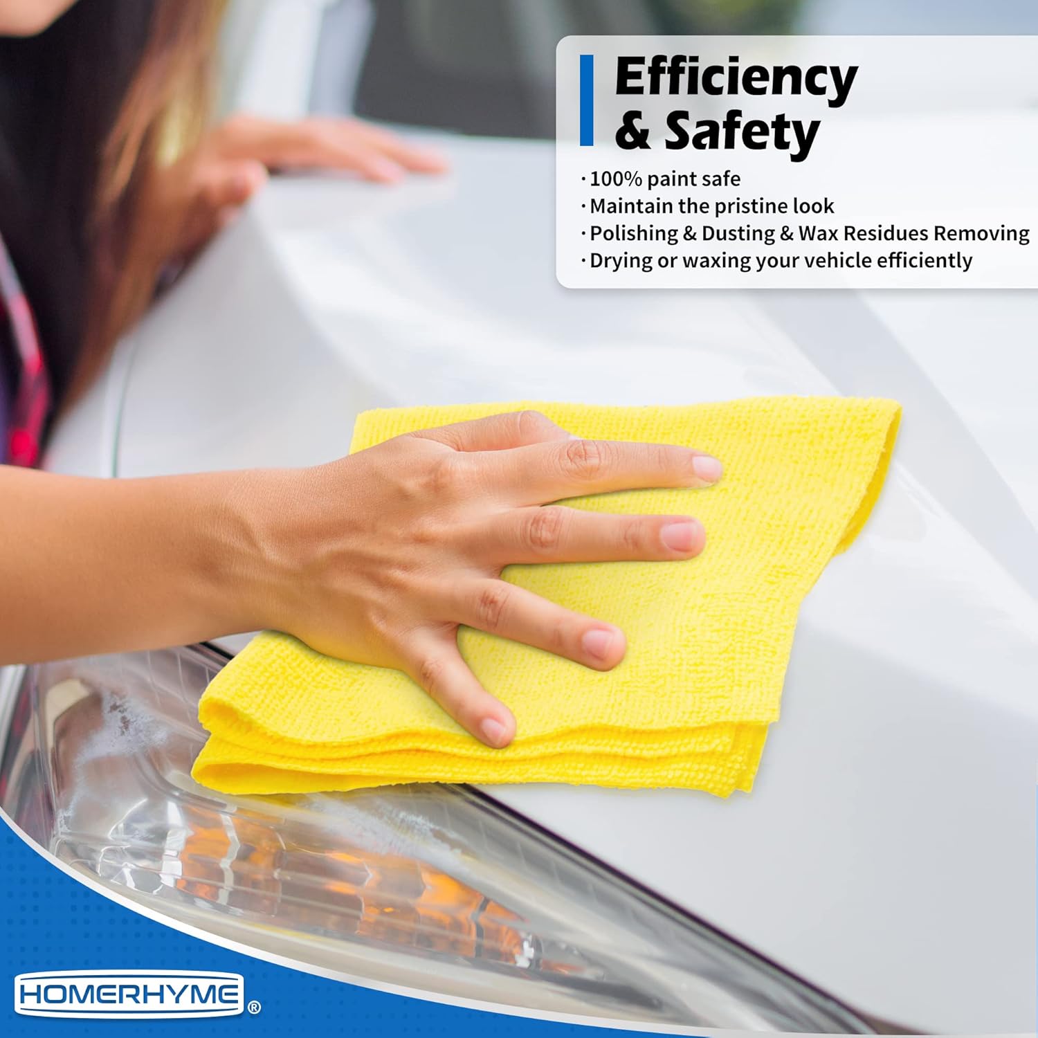 Microfiber Cleaning Cloth, 100 Pack Cleaning Rags Microfiber Towel Bulk Absorbent Lint-Free Wash Cloths, All-Purpose