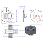 4015 BLDC Gimbal Motor with AS5600 Encoder, Hollow Shaft Outrunner, 12-36V