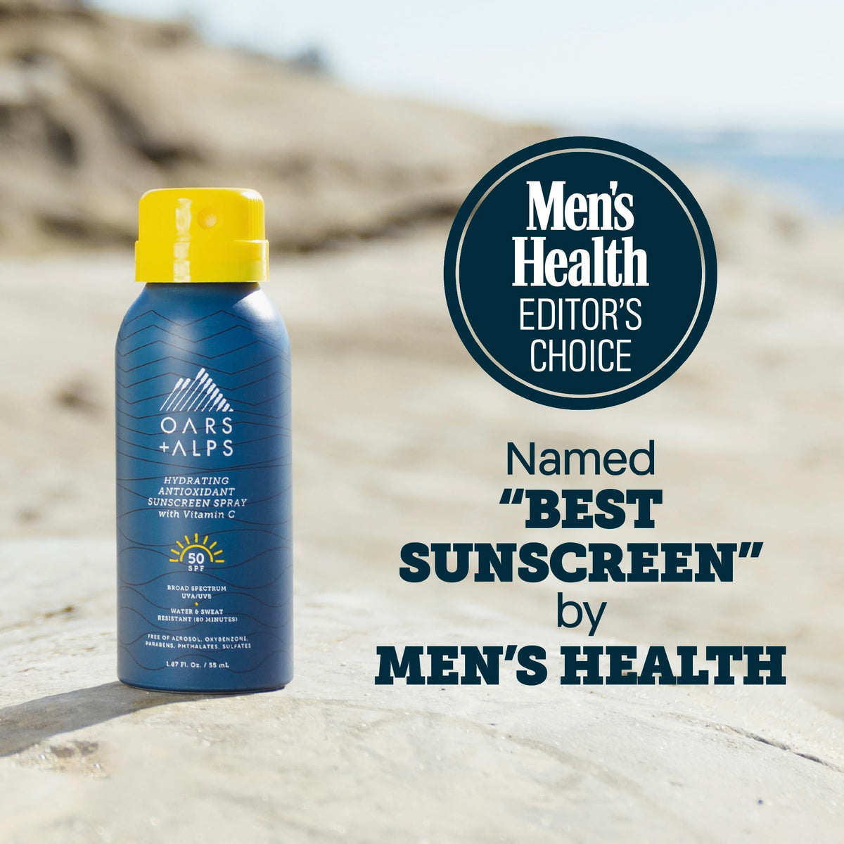 SPF 50 Travel Body Sunscreen Spray, Lightweight, 1pk, 1.87oz