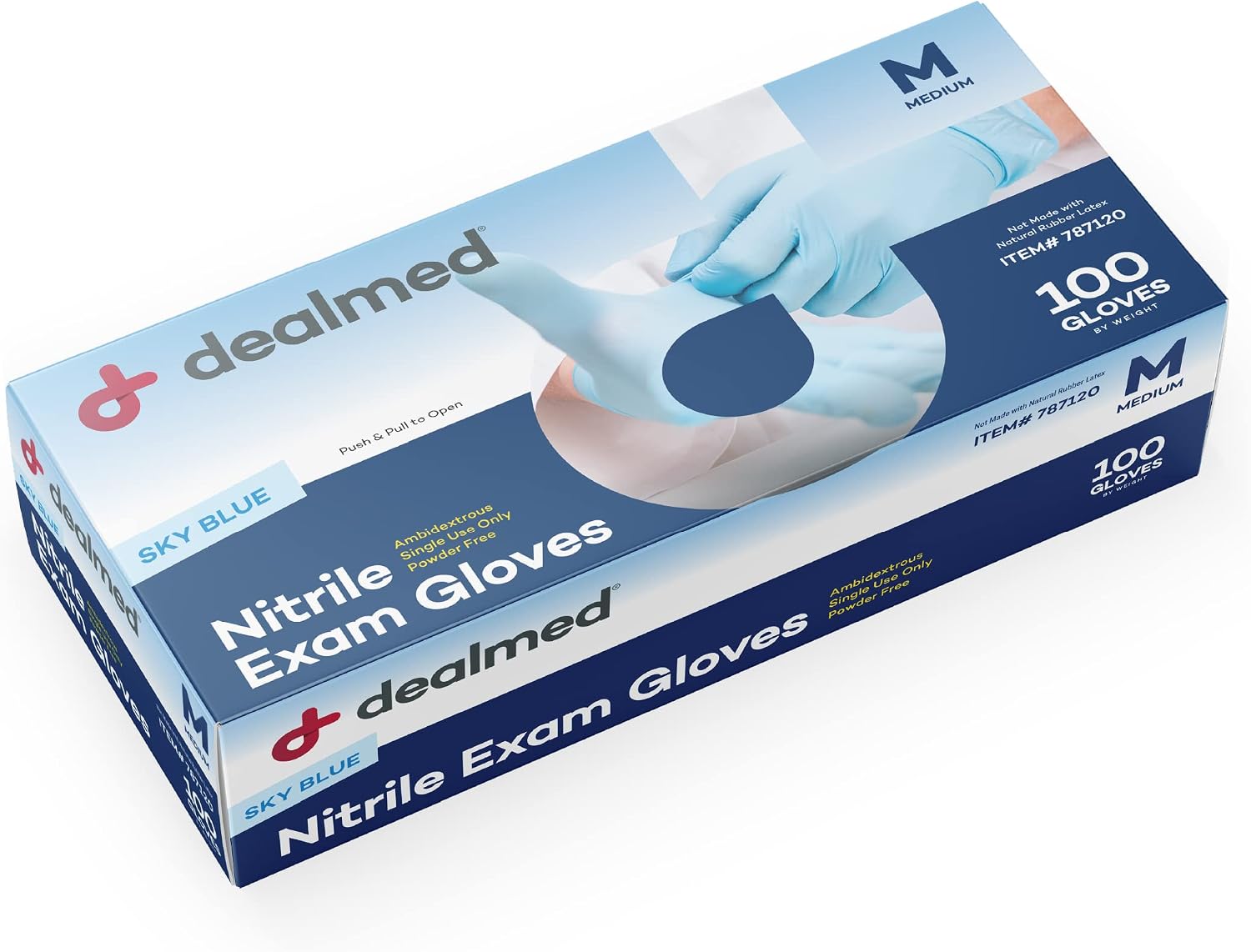 Nitrile Exam Gloves - Powder-Free, Latex-Free, Disposable Medical Gloves
