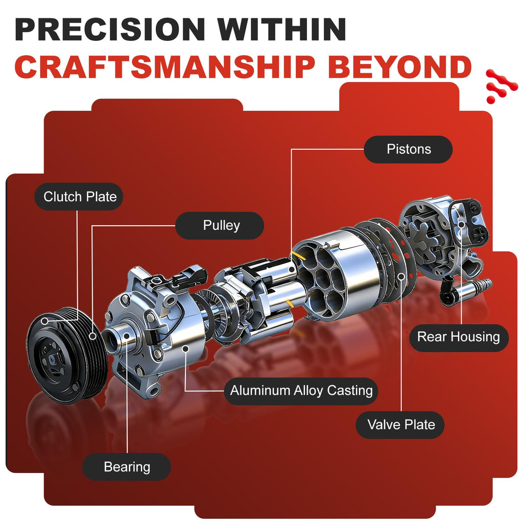 NTLTPYY AC Compressor with Clutch Replace CO-20151C