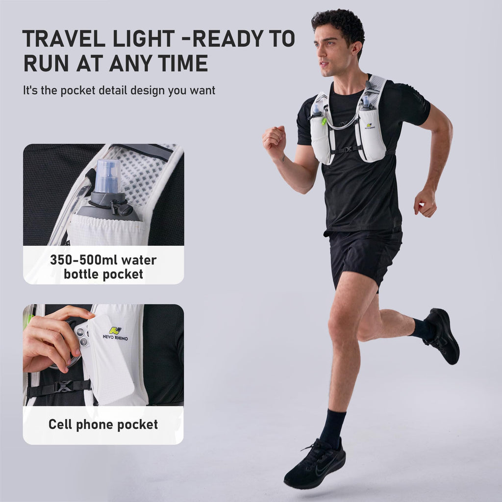 Running Vest with 1.5L Water Bladder, Hydration Vest Pack
