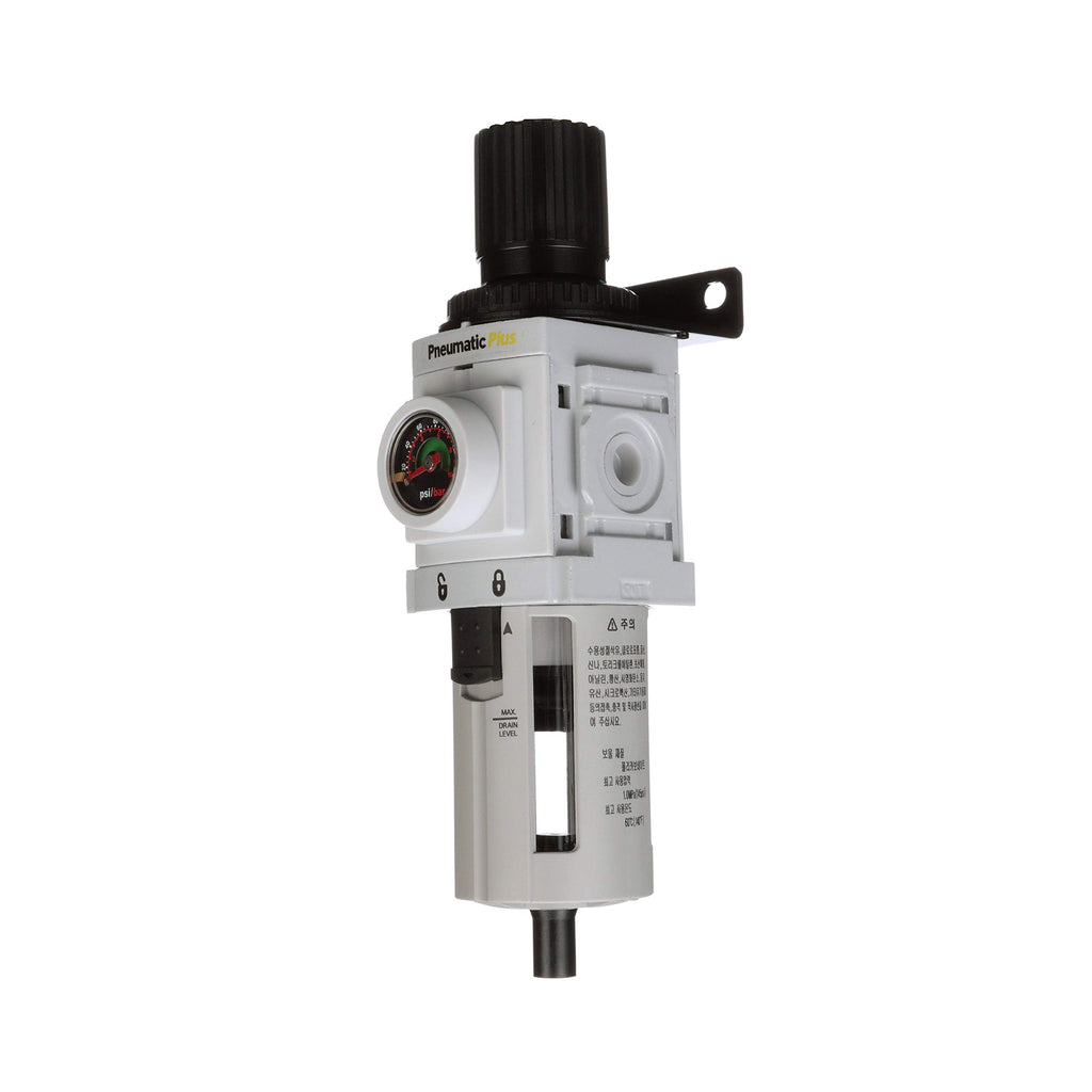 PneumaticPlus PPP3-N02BG Air Filter Regulator Combo 1/4" NPT, 5 Micron