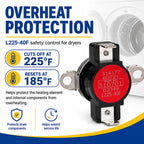 D510701 Dryer High Limit Thermostat Compatible with Speed Queen