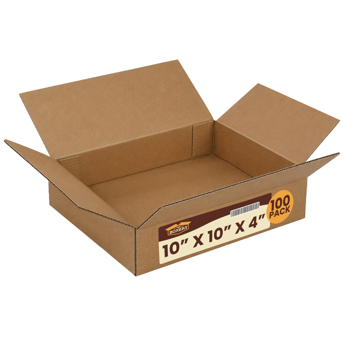 10"x10"x4" Corrugated Shipping Boxes 100-Pack