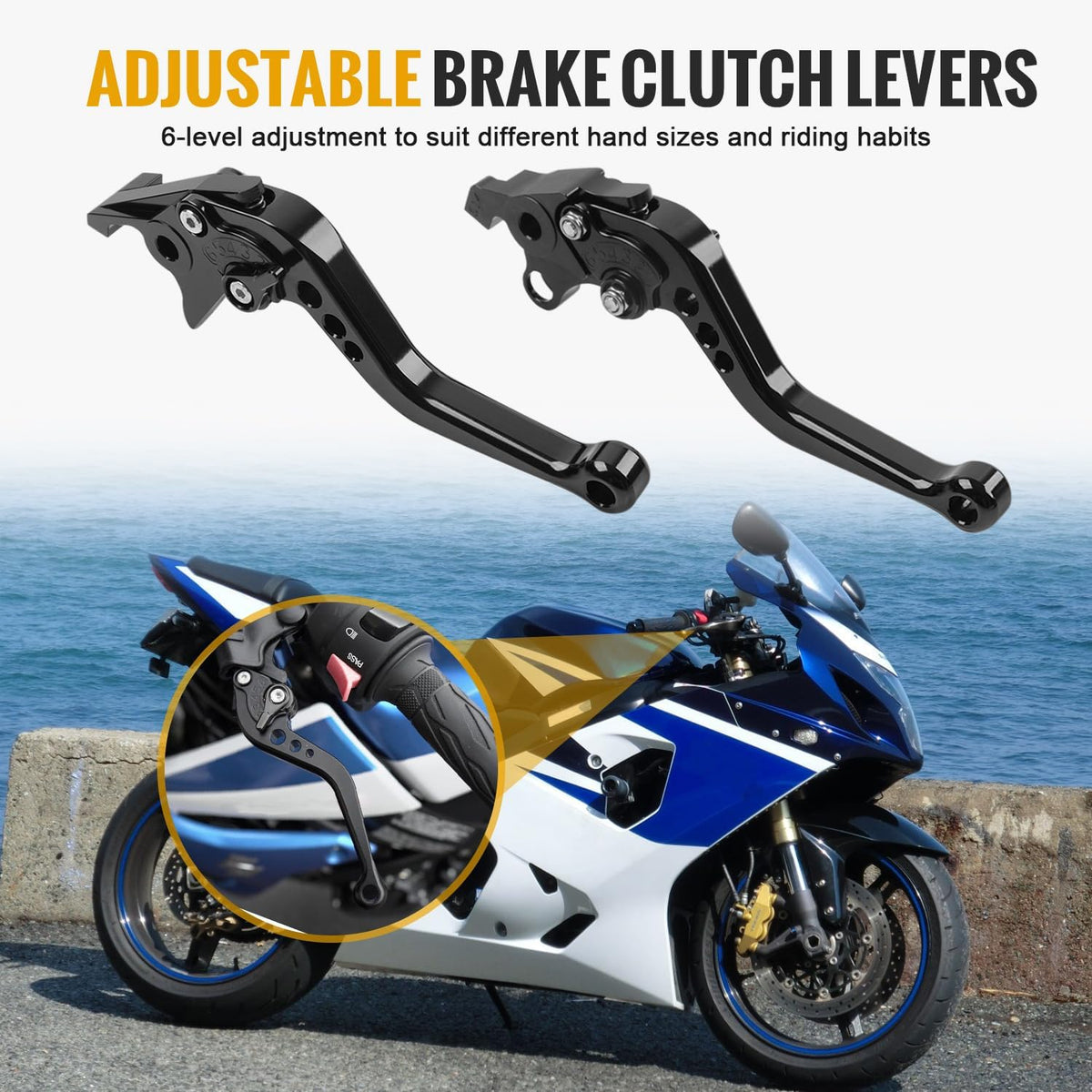 Motorcycle Short Brake Clutch Levers for Suzuki 2004 2005