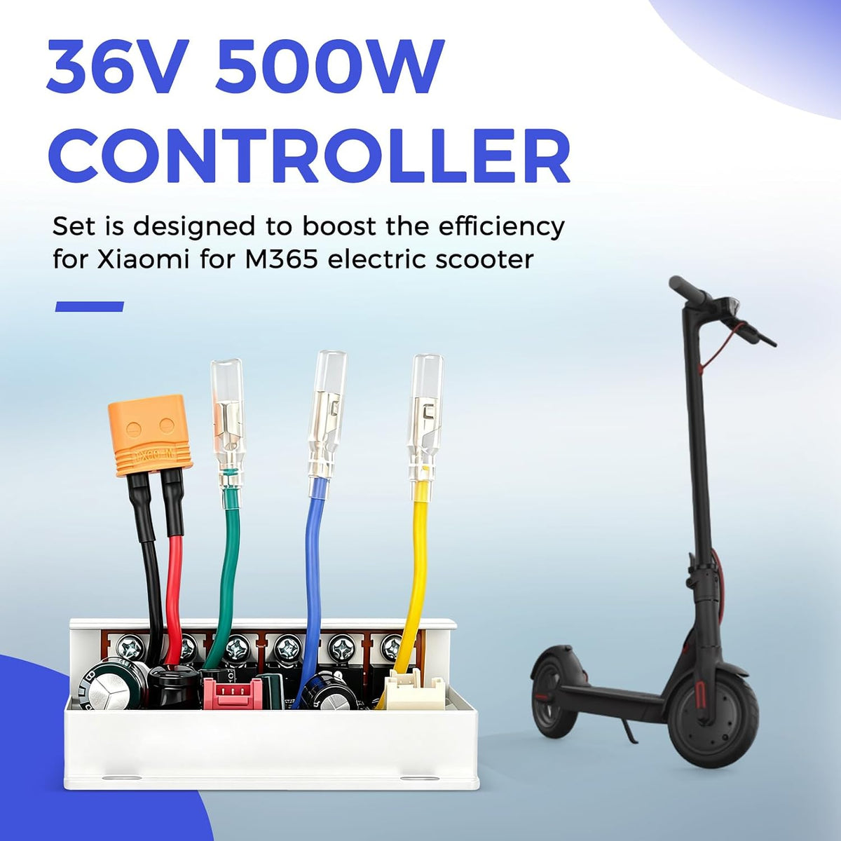 Electric Scooter Controller Set, 36V 500W, LED Display, for accelerator