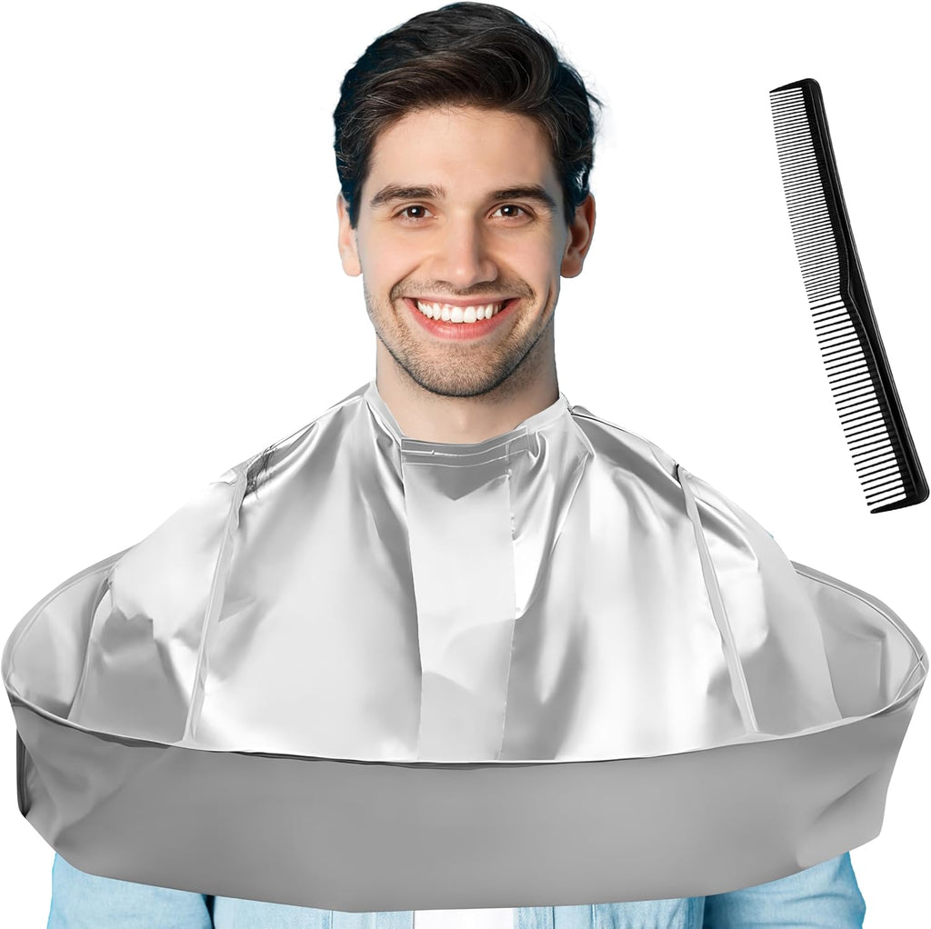 Hair Cutting Cape Professional Salon Barber Cape Foldable Haircut Cloak Hairdressing Umbrella Apron Kit for Adult Men