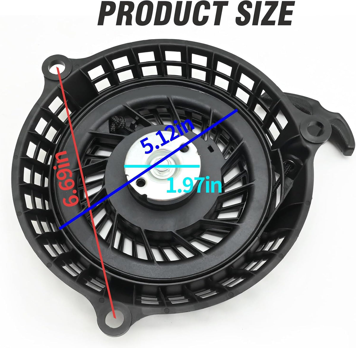 Anxingo 951-14396 751-14396 Pull Start Recoil Starter Replacement for MTD Cub Cadet Troy Bilt TB120 TB220 TB270ES 1X65LU 1X65RU 1X65CU SC100HW SC300HW SC500HW ST100 SC100 SC500