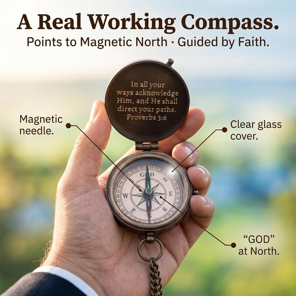 Baptism Gifts for Boys – Confirmation & First Communion Compass Gift