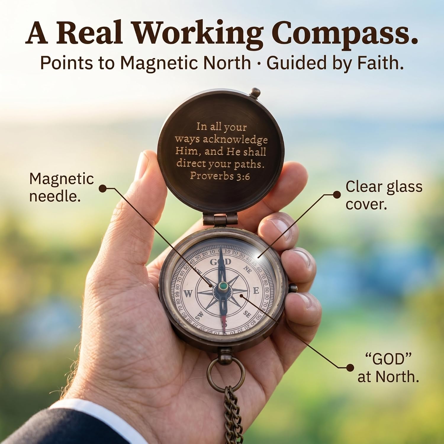 Baptism Gifts for Boys – Confirmation & First Communion Compass Gift