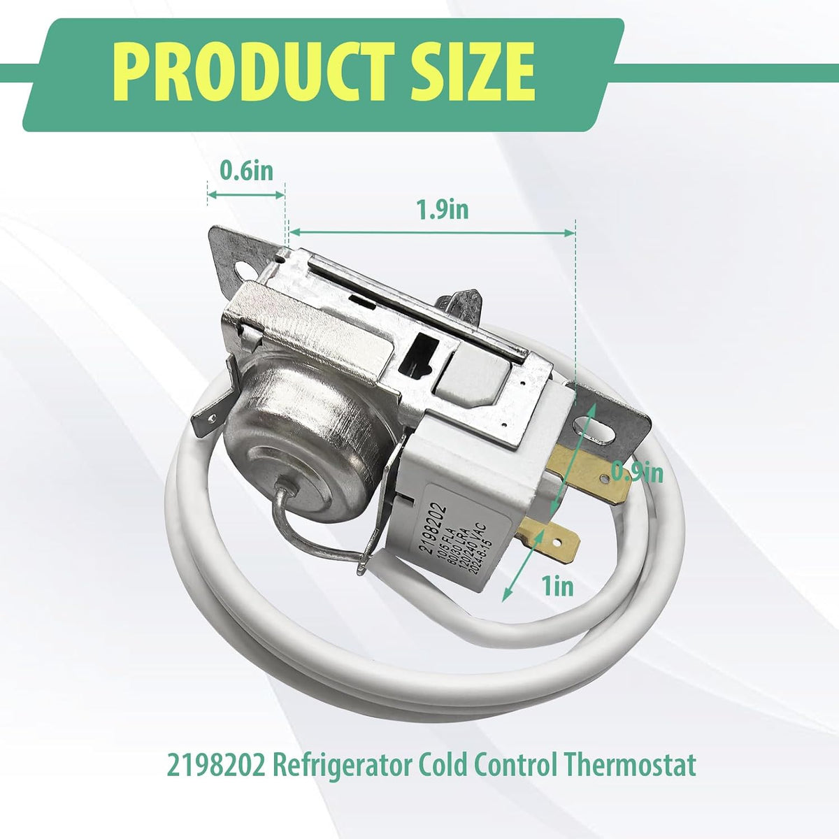 Silver 2198202 Refrigerator Cold Thermostat Control Replacement