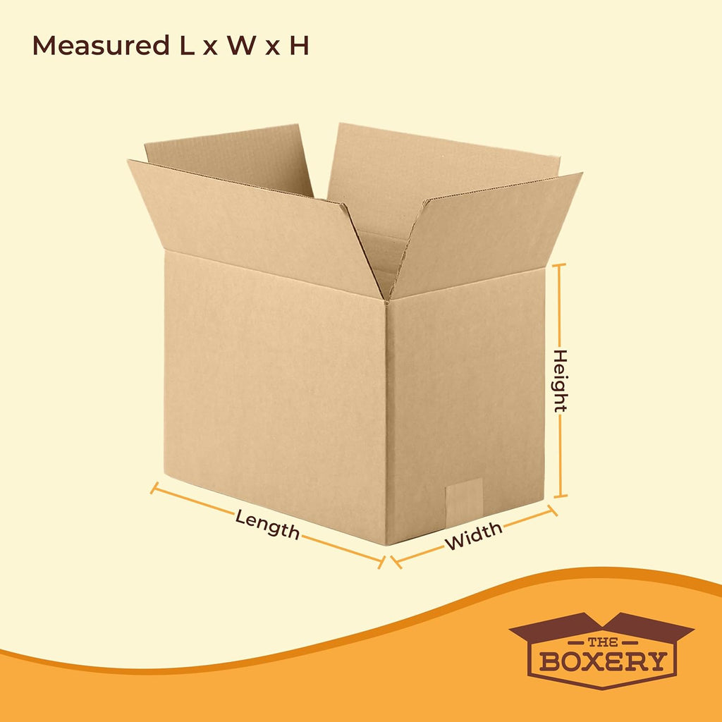 12"x12"x12" Corrugated Cardboard Boxes 25-Pack | Durable ECT 32 Corrugated Shipping Boxes for Mailing, Packing