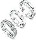 18K Gold Plated Dainty Stacked Rings Women Elegant Stackable Ring Sets for Women Gold Cubic Zirconia Thumb Rings Gold
