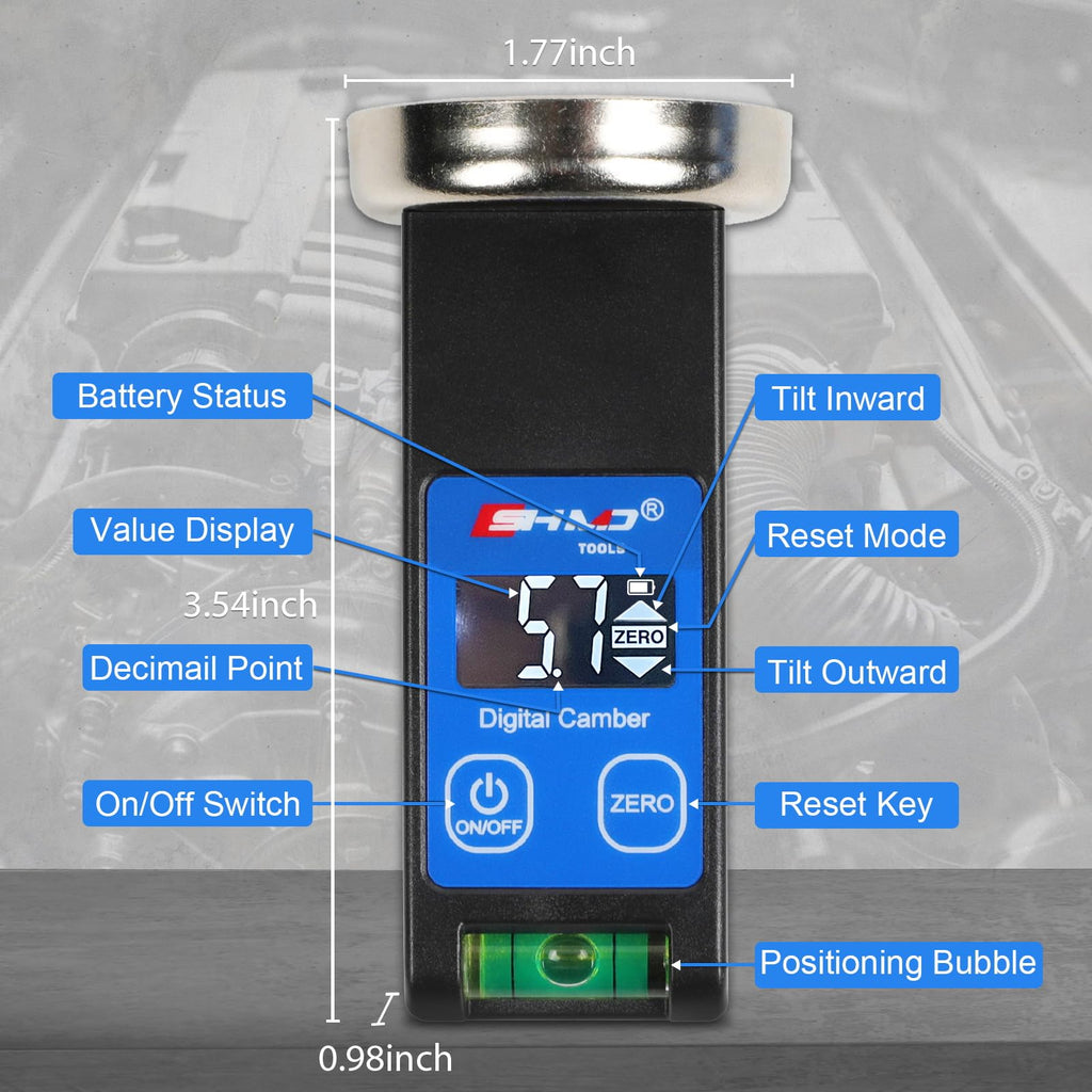 Universal Camber Gauge Digital Wheel Alignment Tool