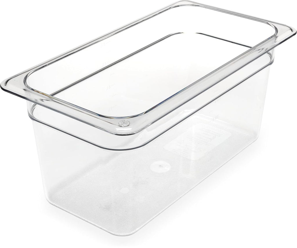 Carlisle StorPlus Polycarbonate Food Pan, 1/3 Size, 5.7 Qt, 1 Ct, Clear