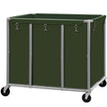Commercial Laundry Cart with Lockable Wheels, Large 420L Industrial Rolling Laundry Hamper with Steel Frame