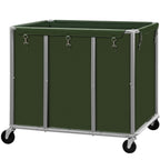 Commercial Laundry Cart with Lockable Wheels, Large 420L Industrial Rolling Laundry Hamper with Steel Frame