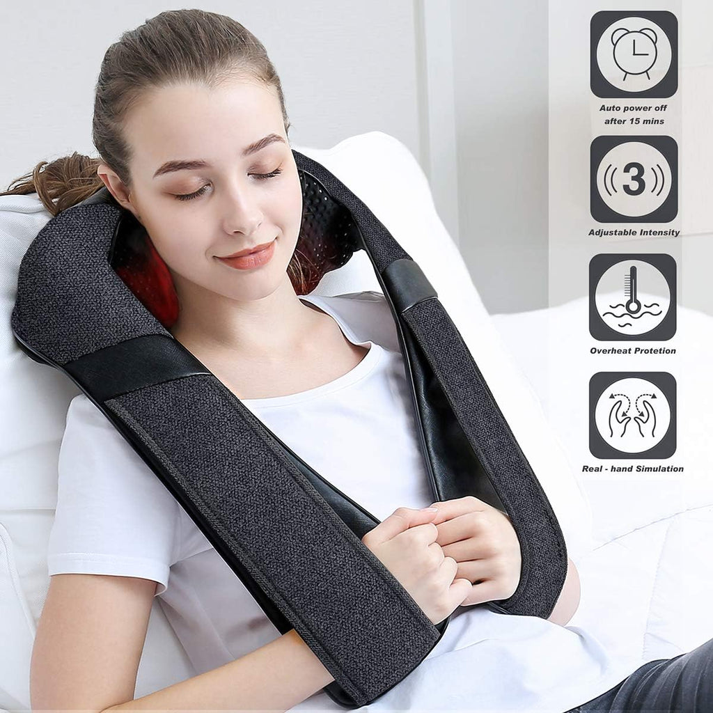 Fathers Day Dad Gifts for Husband Men, Neck Massager for Pain Relief Deep Tissue, Electric Shiatsu Shoulder & Back