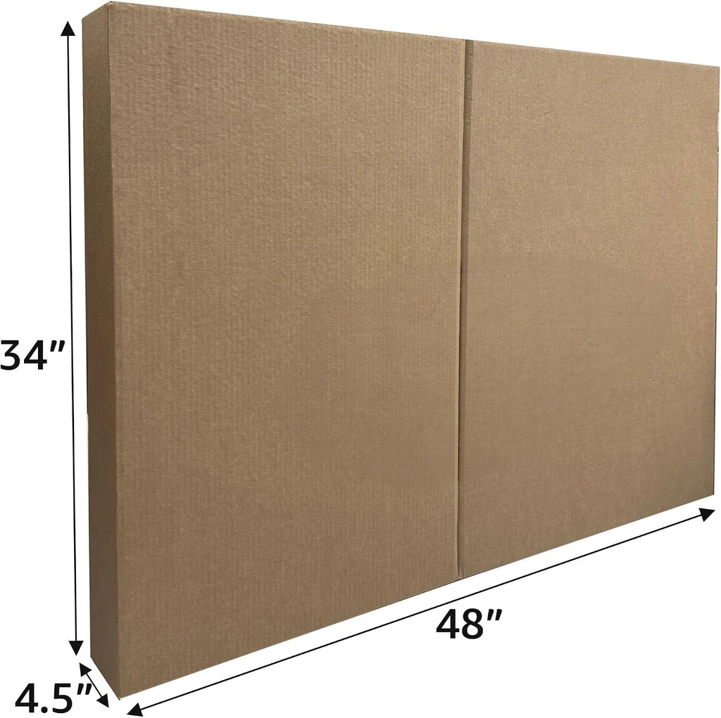 TV Moving Box 48x4.5x4in Corrugated Cardboard Sleeves