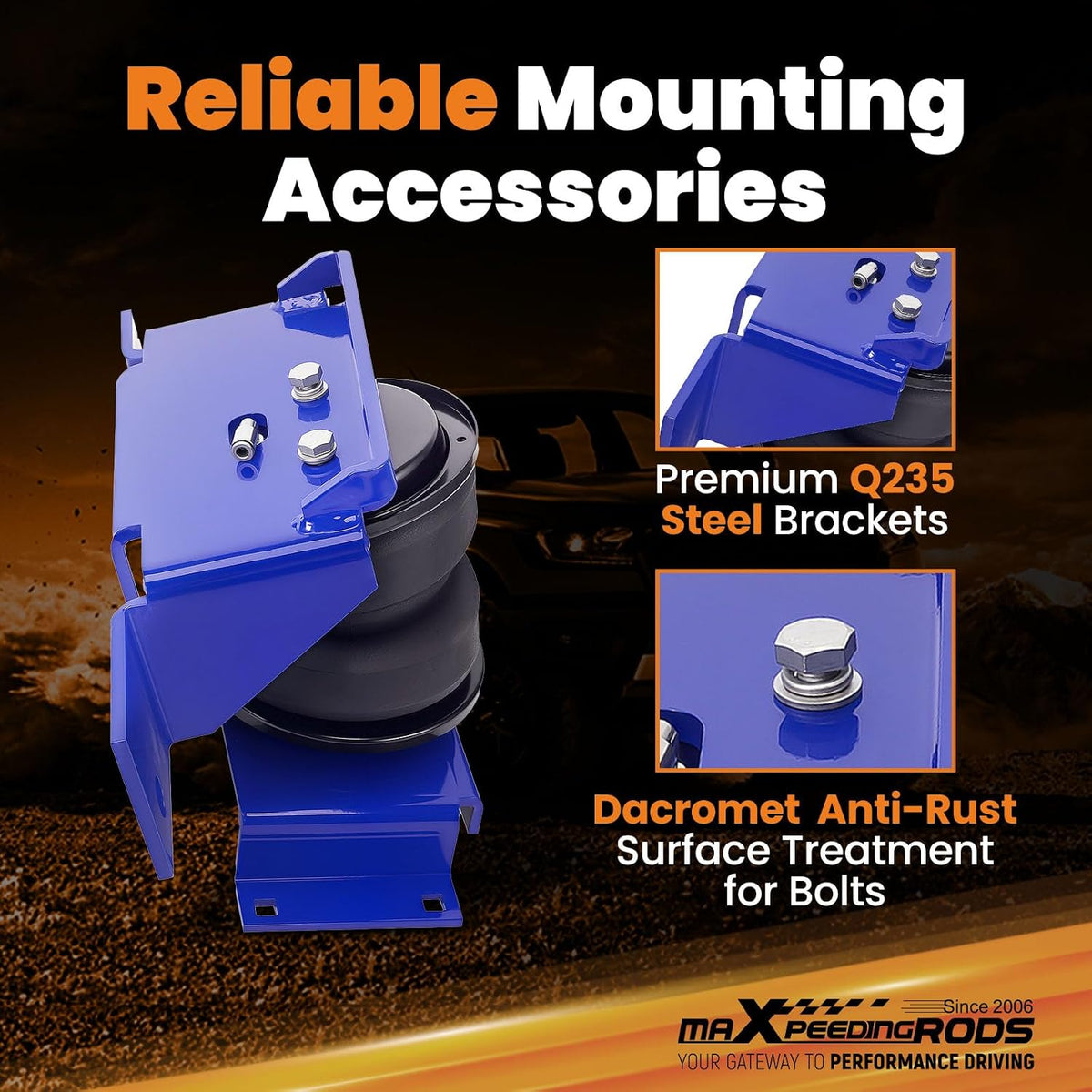 maXpeedingrods 5000 lb Air Suspension Bags Kit for Ford F250 F350 1999-2007