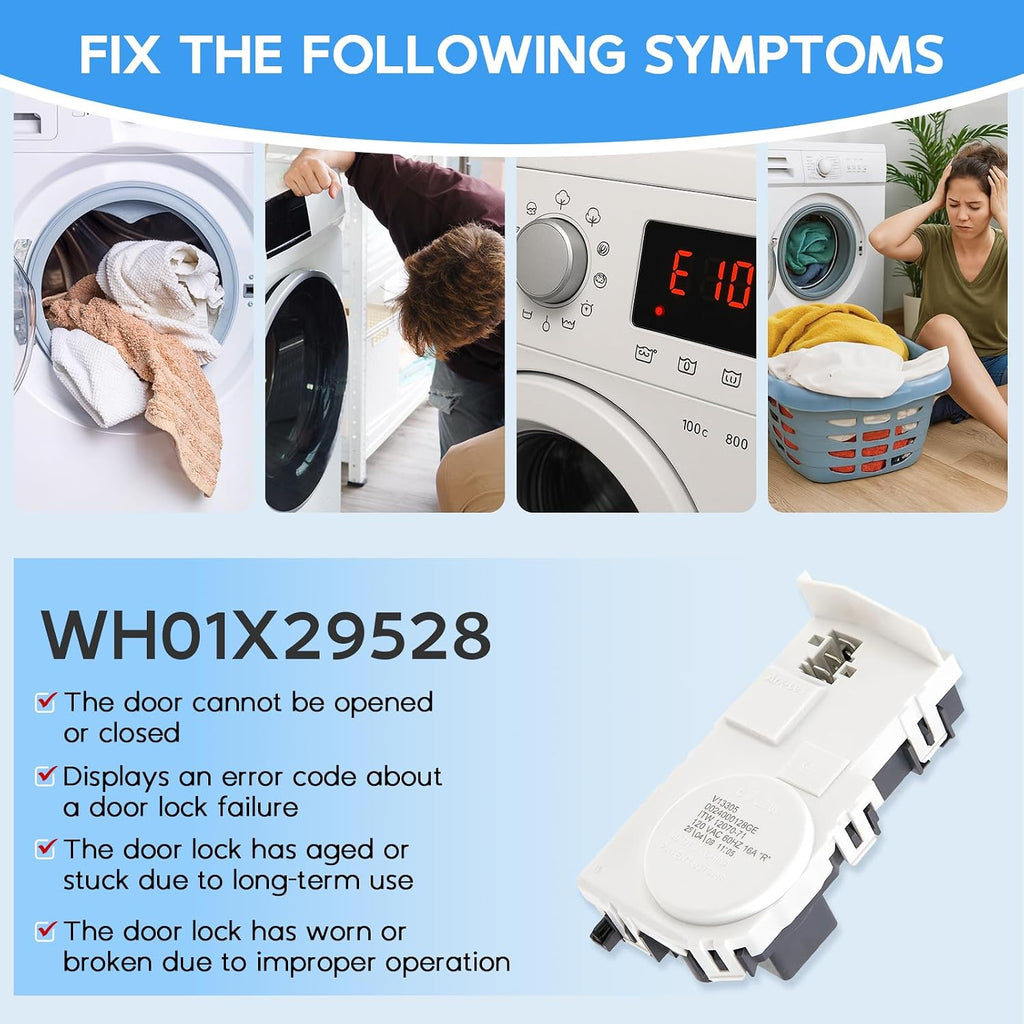 WH01X29528 Washer Door Lock for GE Front Load