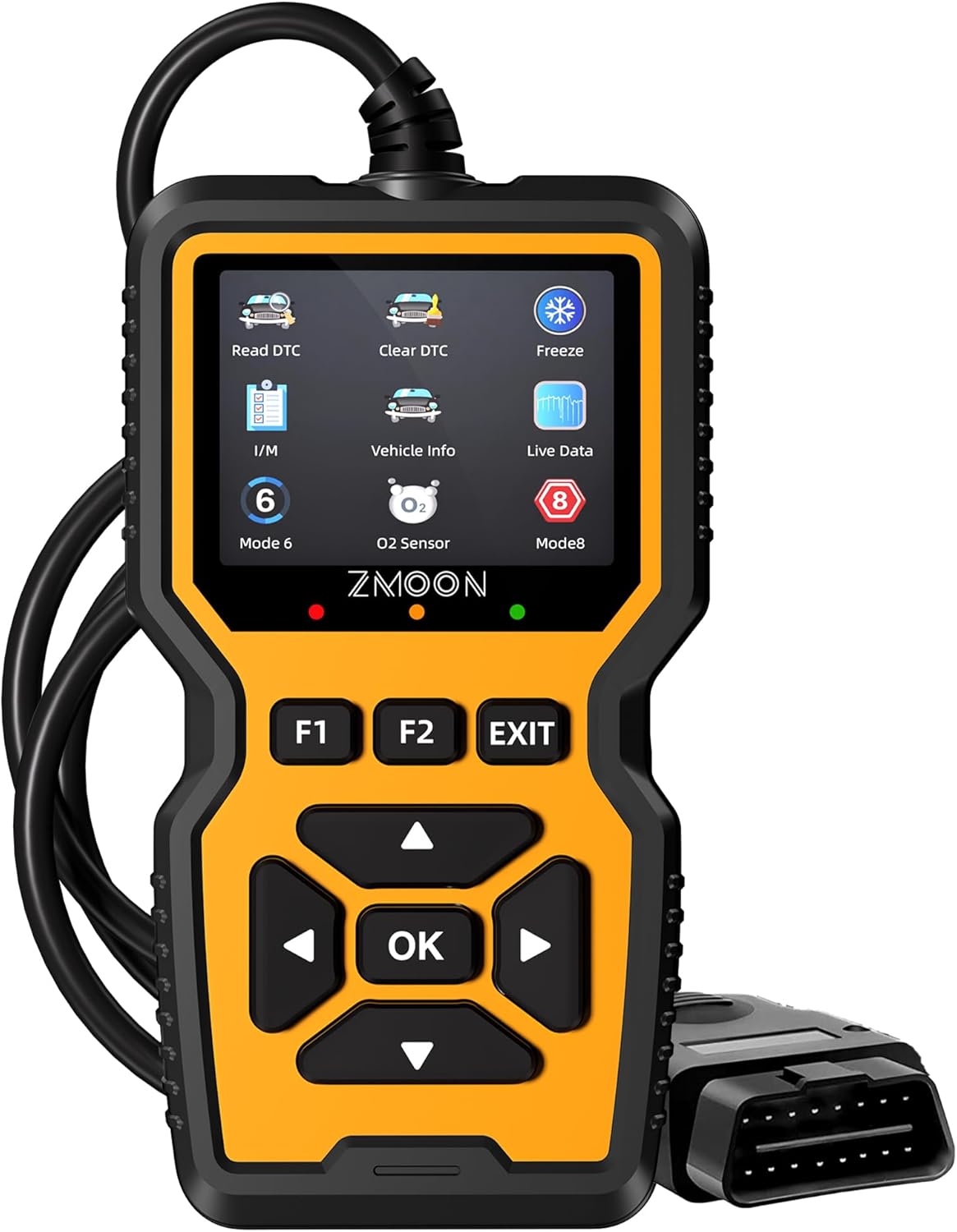 ZM201 Professional OBD2 Scanner Diagnostic Tool, Enhanced Check Engine Code Reader with Reset OBDII/EOBD Car