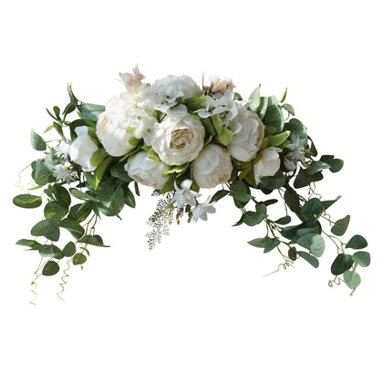 Wedding Arch Flowers 30 Inch Rustic Artificial Floral Swag Decor