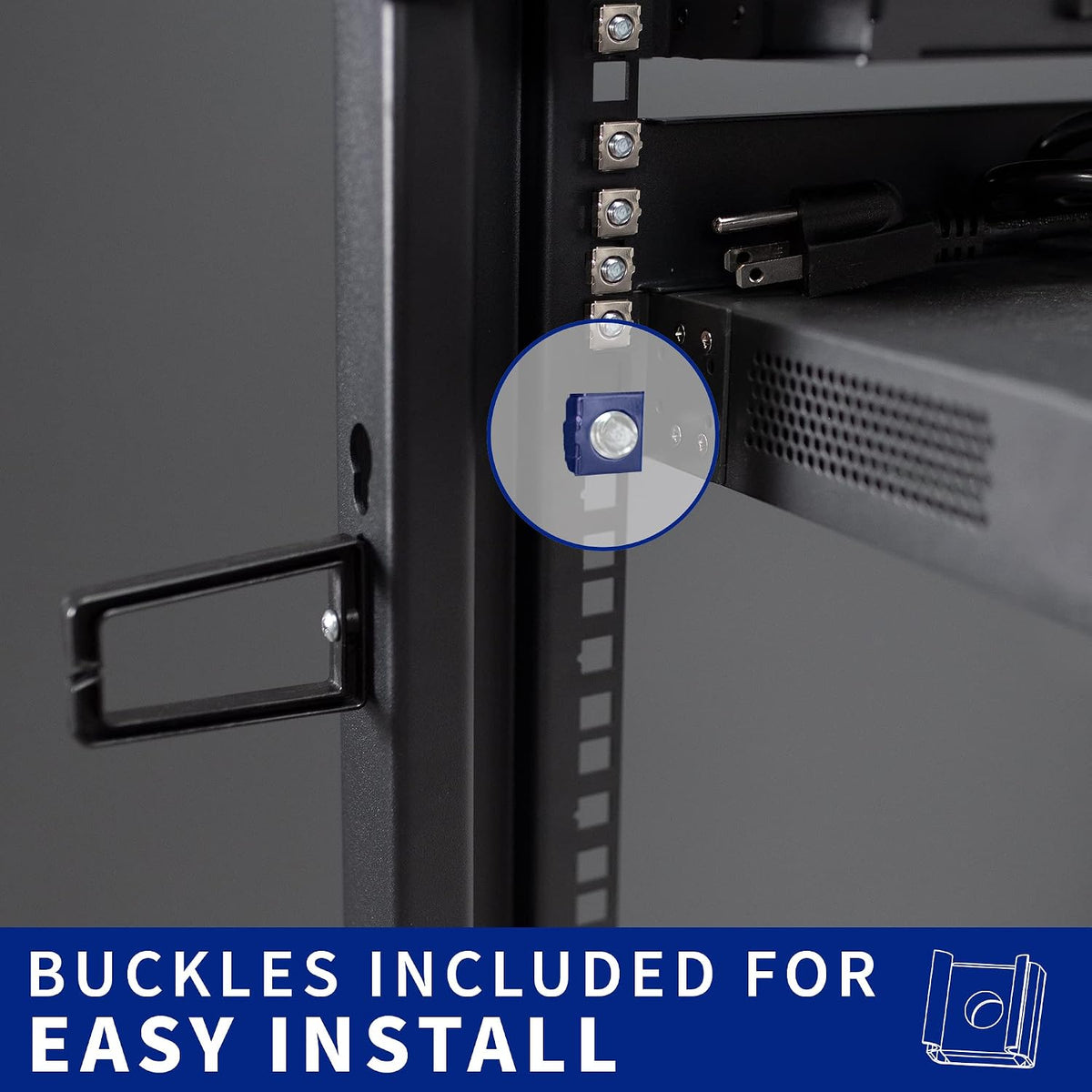 VIVO 25U Freestanding Server Rack Cart