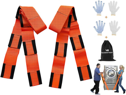 Moving Straps for Lifting Furniture, 2-Person Lifting Straps Moving up to 850LBS, Wide Design 3.15in for Appliances
