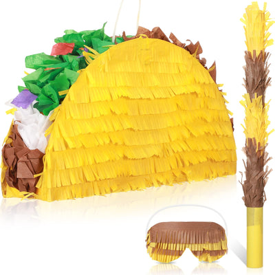 Taco Piñata Set, Mexican Birthday Party Decorations