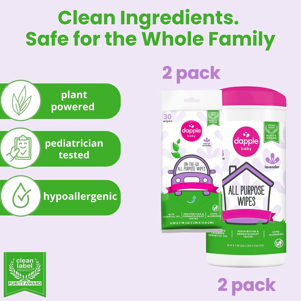 Baby All Purpose Cleaning Wipes - Multipack - Lavender Scent