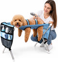 Foldable Pet Grooming Table Hammock, Suitable for Small Dogs and Cats, Pet Joint Protection, Stainless Steel