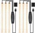 LED Grow Light Strips, Grow Lights for Indoor Plants Full Spectrum 3000K, Plant Light Bar with 3/9/12H Timer, 10
