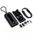 5 in 1 Data Cable Adapter Travel Kit,Data Transfer Cable Storage with Micro USB Type-A OTG Adapter,1.8ft Data Charger