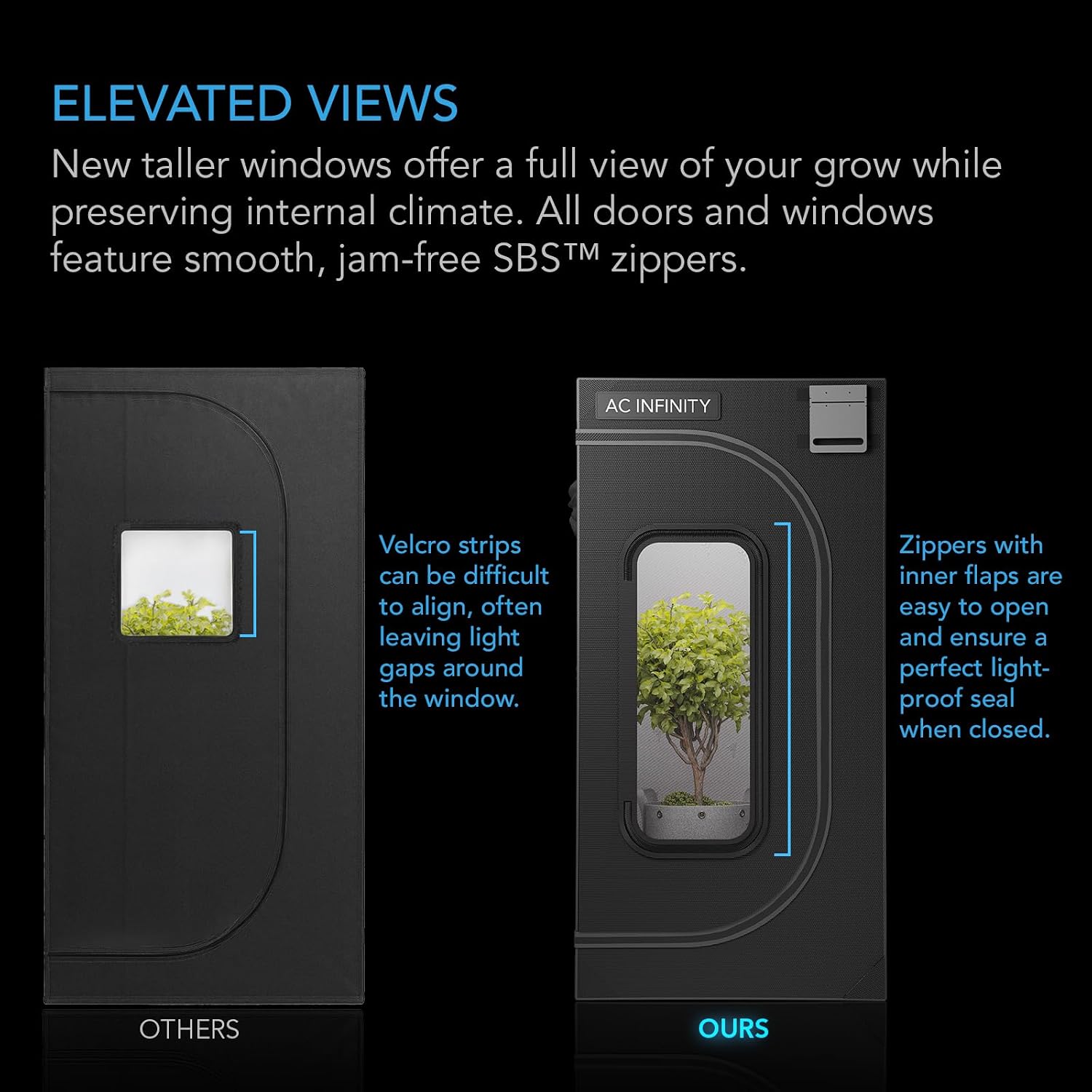 CLOUDLAB 844, Advance Grow Tent 4x4, Thickest 1 " Poles. | 2000D Mylar Canvas with Lab-Tested Highest Reflectivity