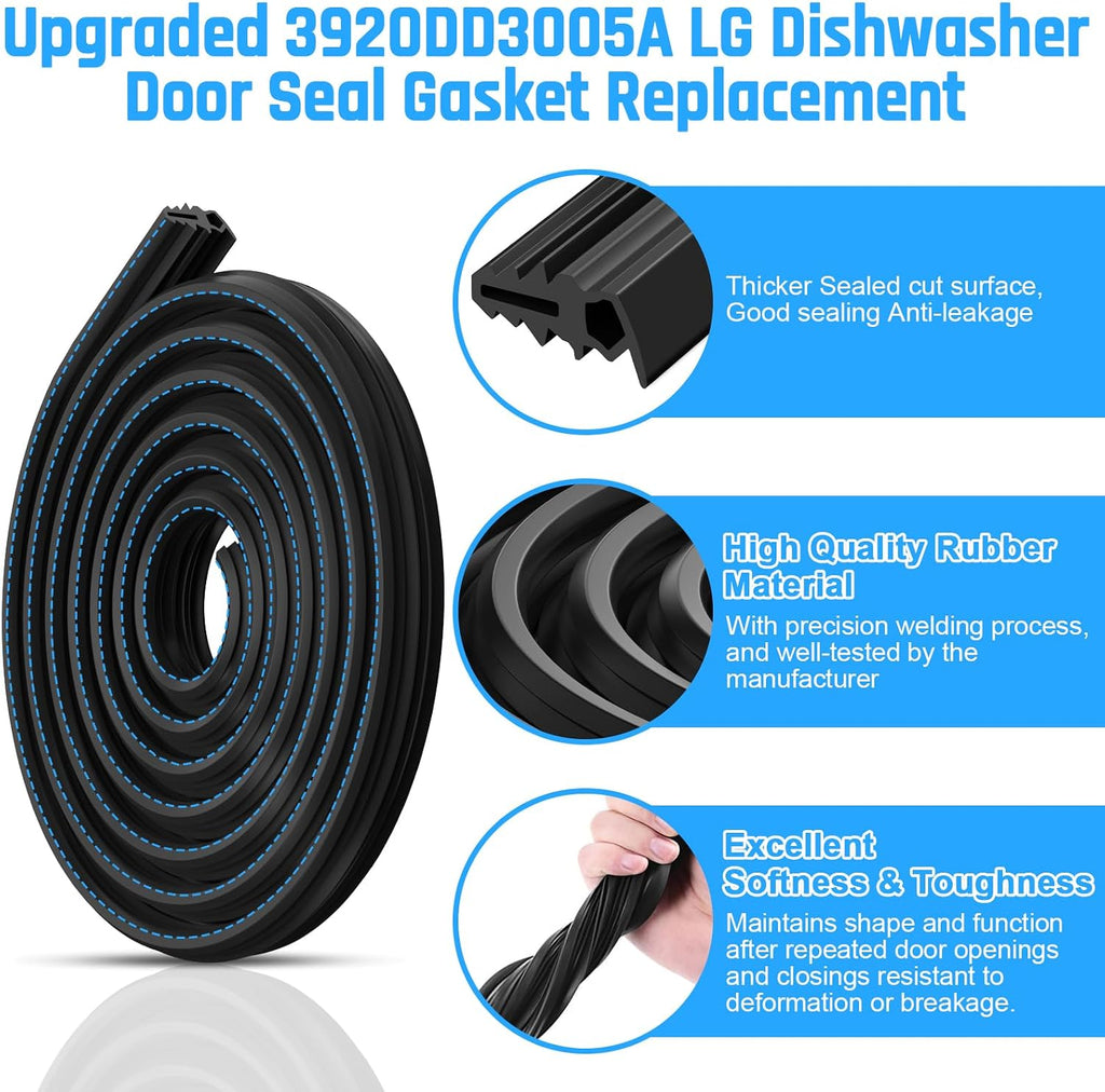 3920DD3005A LDF7774ST Door Seal for LG Dishwasher Door Seal Gasket Parts