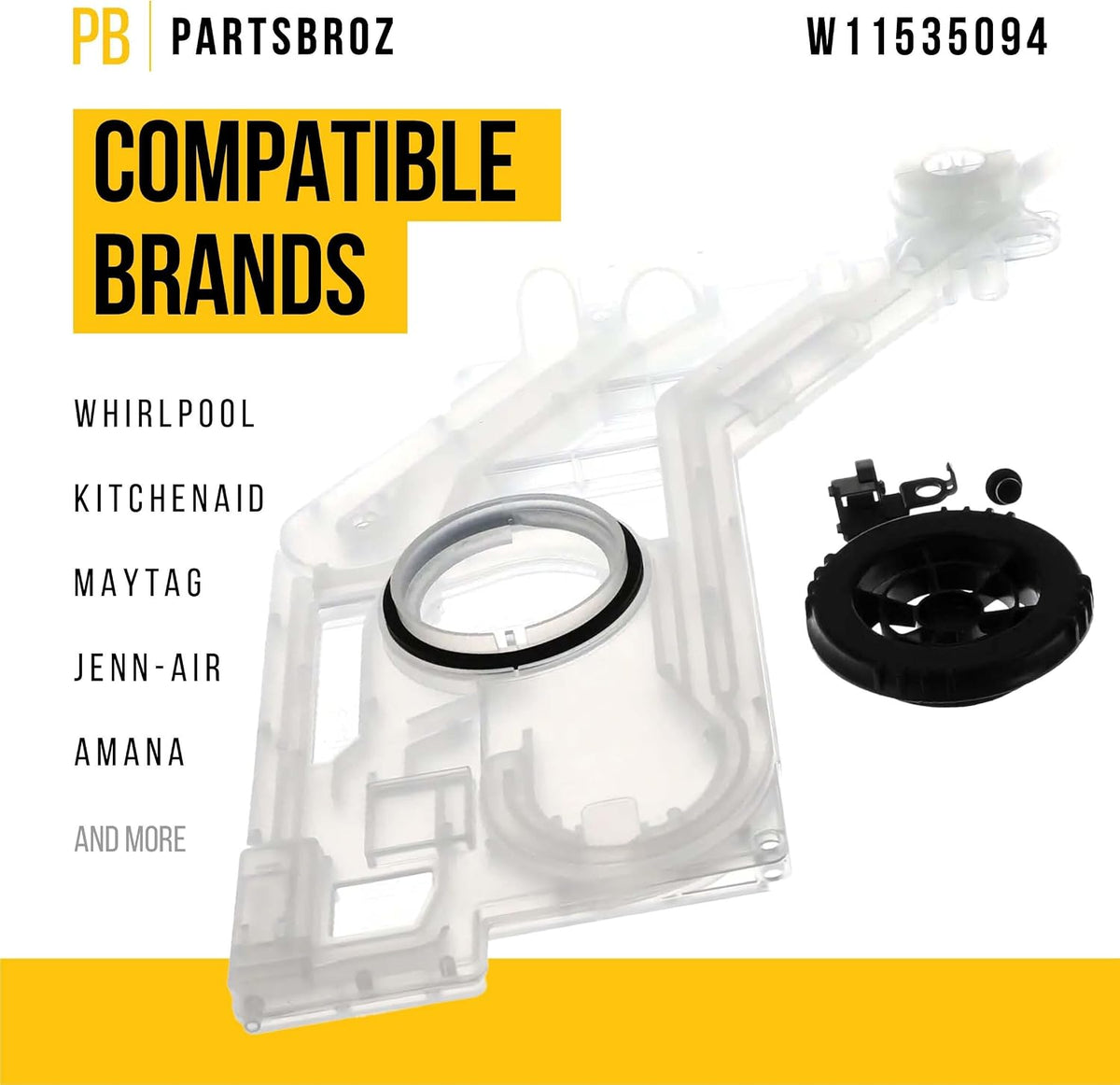 Dishwasher Water Inlet Assembly for KitchenAid KDTE204KBS1
